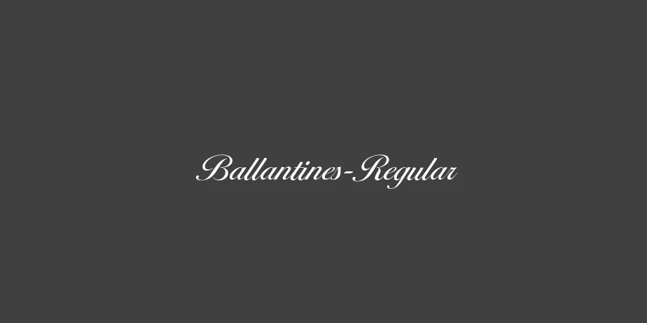 Fonte Ballantines-Regular