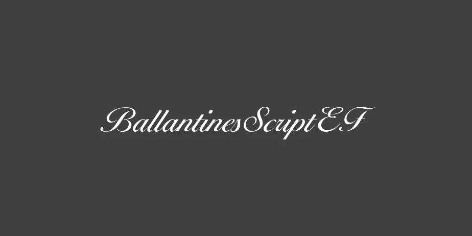 Fonte BallantinesScriptEF