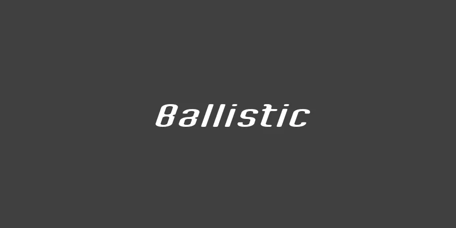 Fonte Ballistic