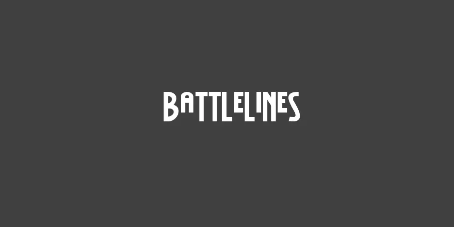 Fonte BattleLines