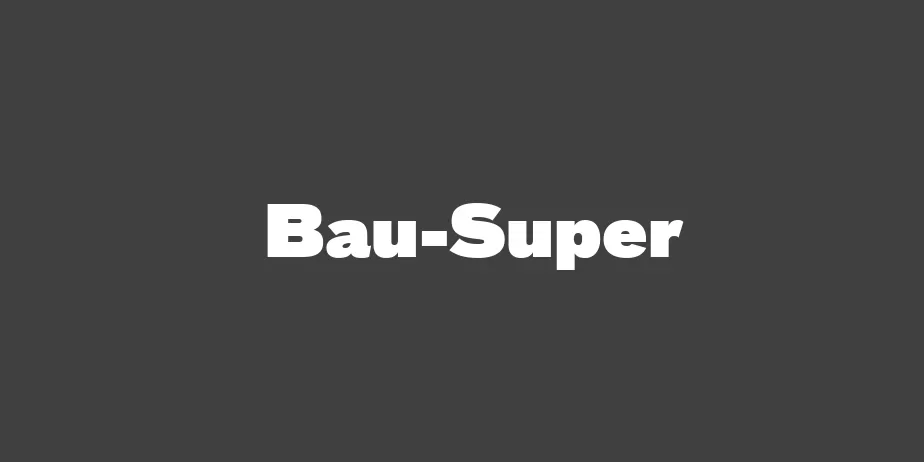 Fonte Bau-Super