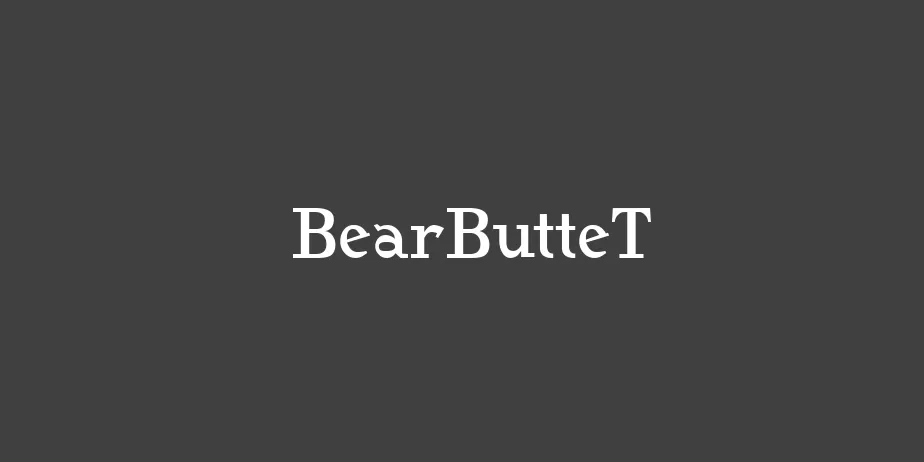 Fonte BearButteT