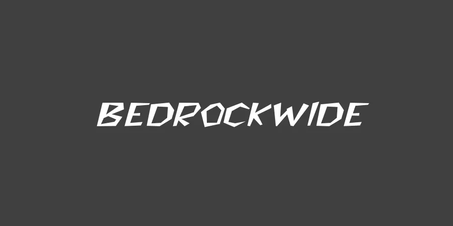 Fonte BedrockWide