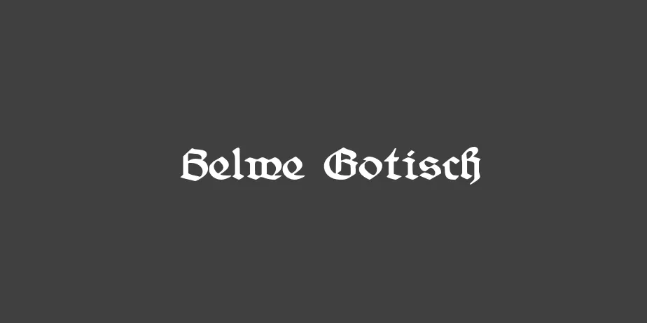 Fonte Belwe Gotisch