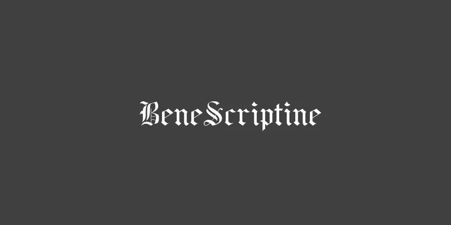 Fonte BeneScriptine