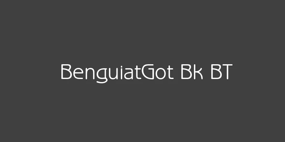 Fonte BenguiatGot Bk BT