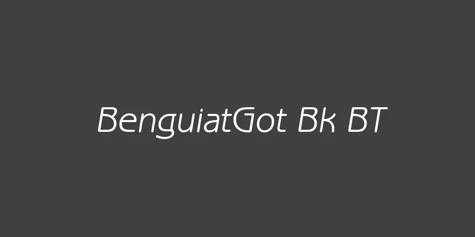 Fonte BenguiatGot Bk BT