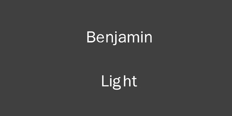 Fonte Benjamin Gothic Light