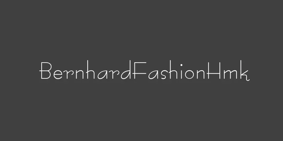 Fonte BernhardFashionHmk