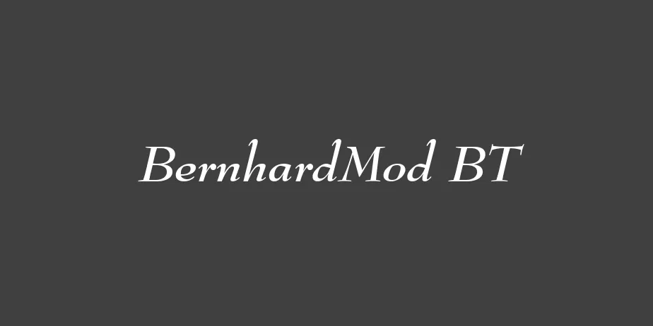 Fonte BernhardMod BT