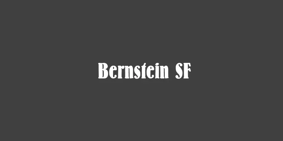 Fonte Bernstein SF