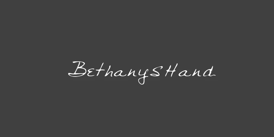 Fonte BethanysHand