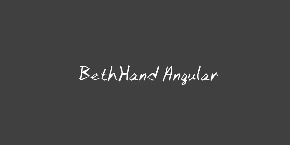 Fonte BethHand Angular