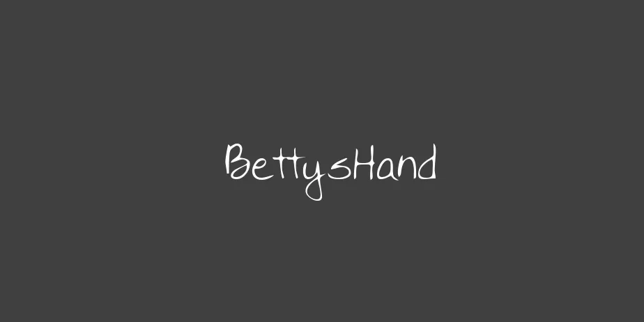 Fonte BettysHand