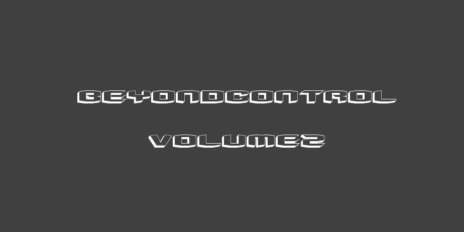 Fonte BeyondControl volume2