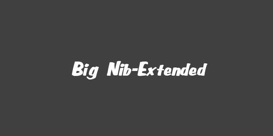 Fonte Big Nib-Extended