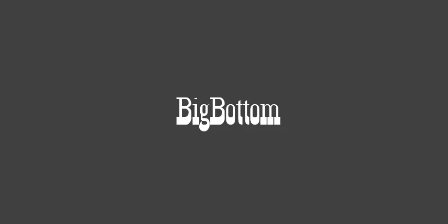 Fonte BigBottom