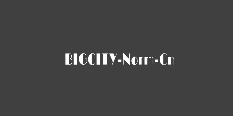 Fonte BIGCITY-Norm-Cn