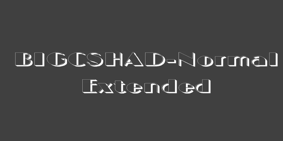 Fonte BIGCSHAD-Normal Extended