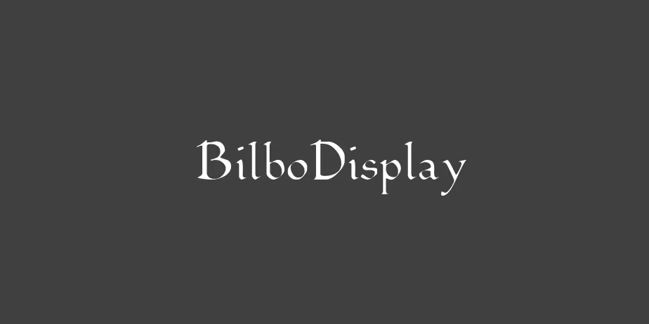 Fonte BilboDisplay