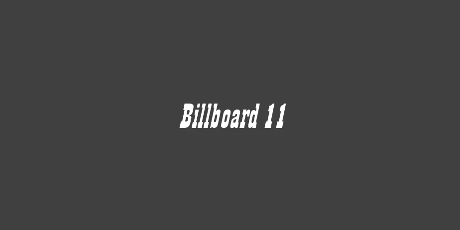 Fonte Billboard 11