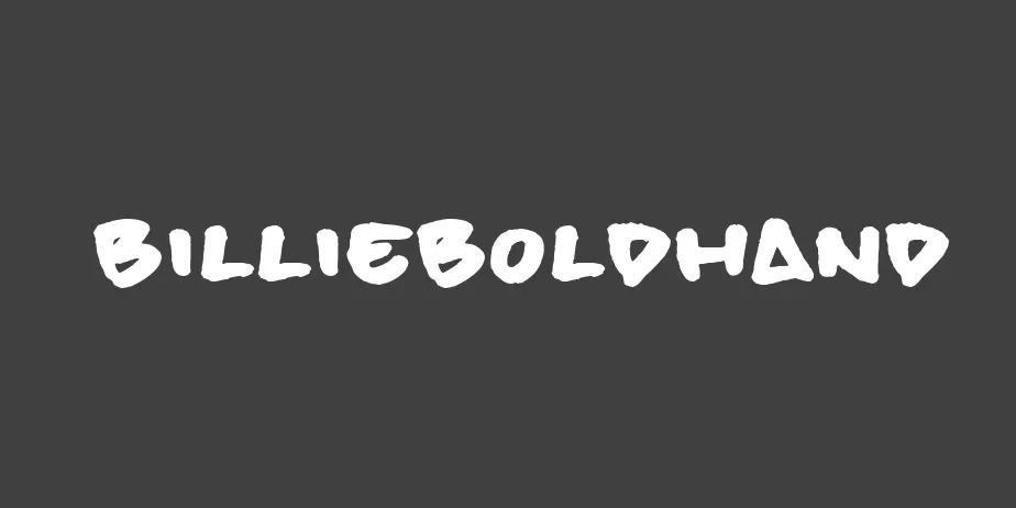 Fonte billieBoldHand