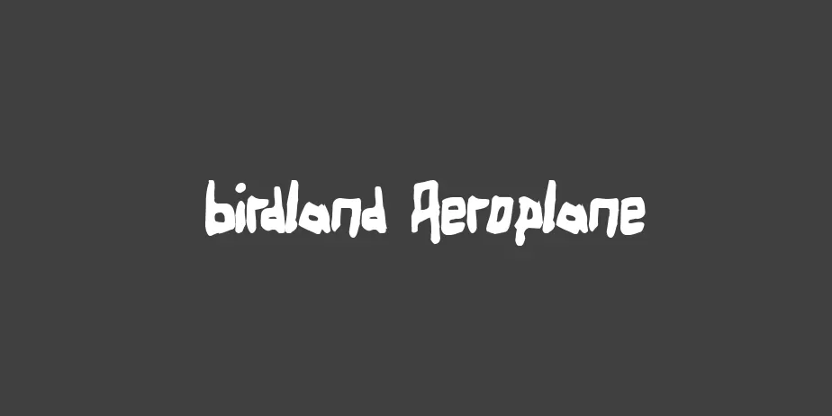 Fonte Birdland Aeroplane