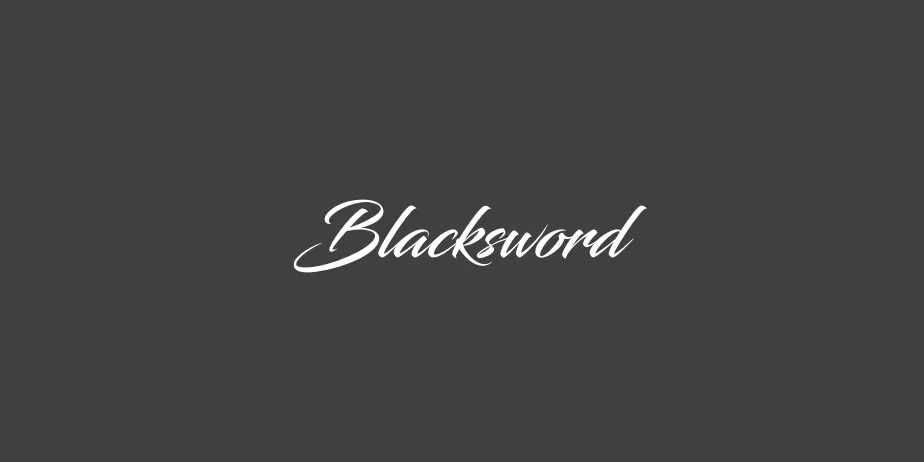 Fonte Blacksword