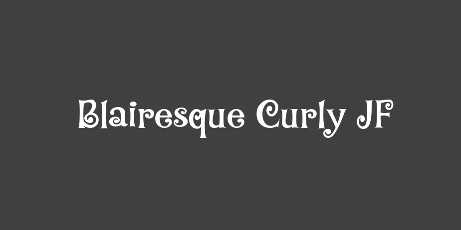 Fonte Blairesque Curly JF