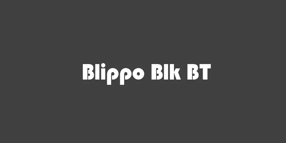 Fonte Blippo Blk BT