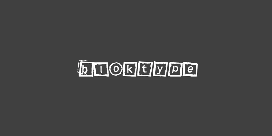 Fonte Bloktype