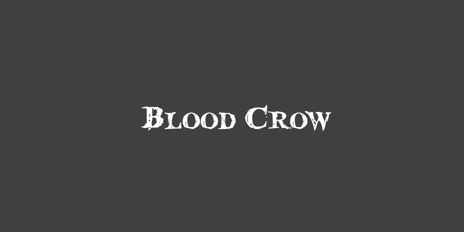 Fonte Blood Crow