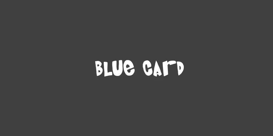 Fonte Blue Card