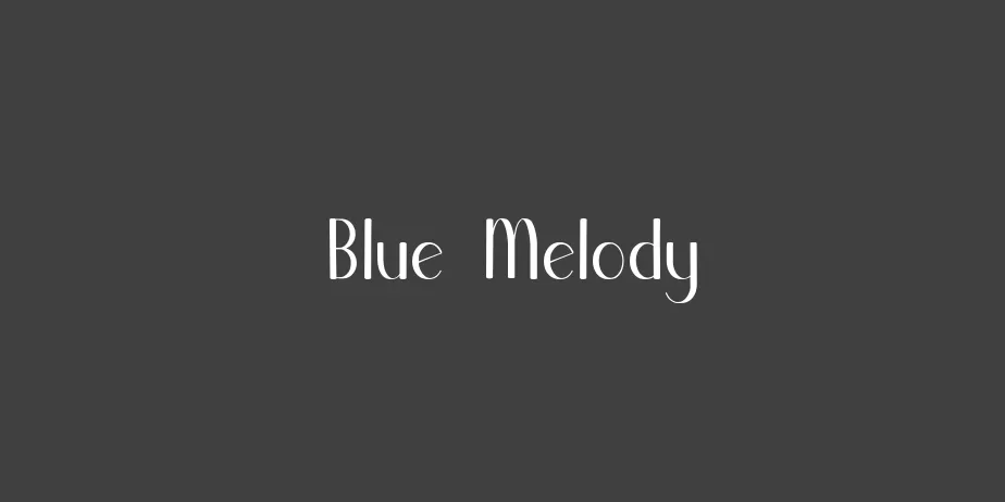 Fonte Blue Melody