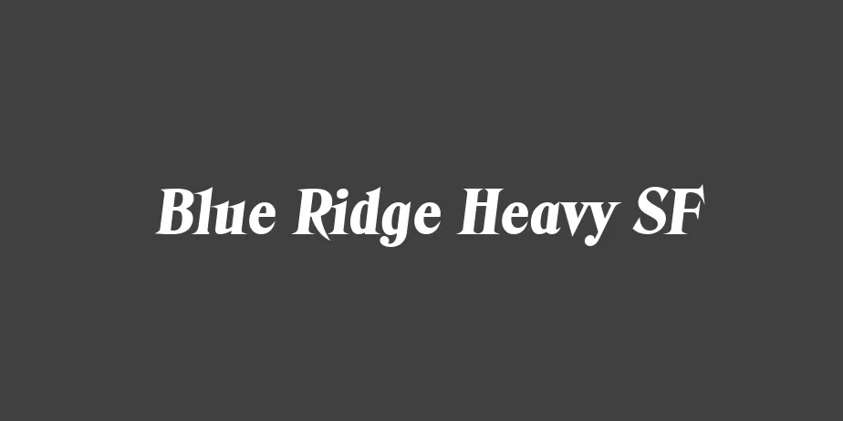 Fonte Blue Ridge Heavy SF