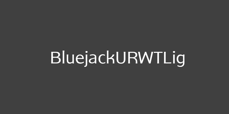 Fonte BluejackURWTLig