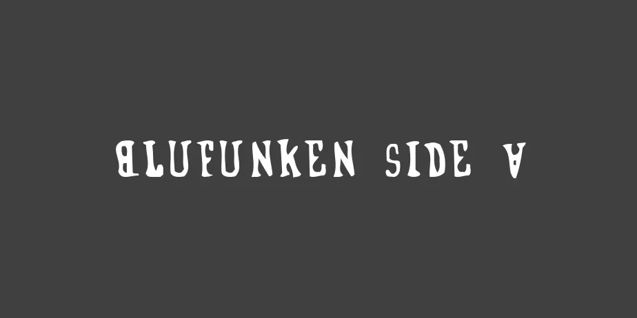 Fonte Blufunken side A