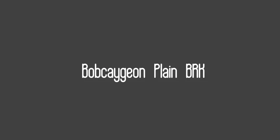 Fonte Bobcaygeon Plain BRK