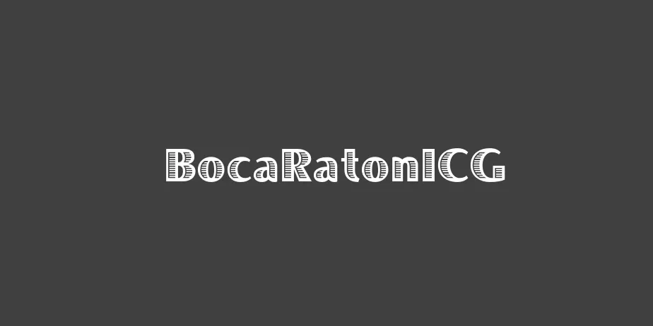 Fonte BocaRatonICG