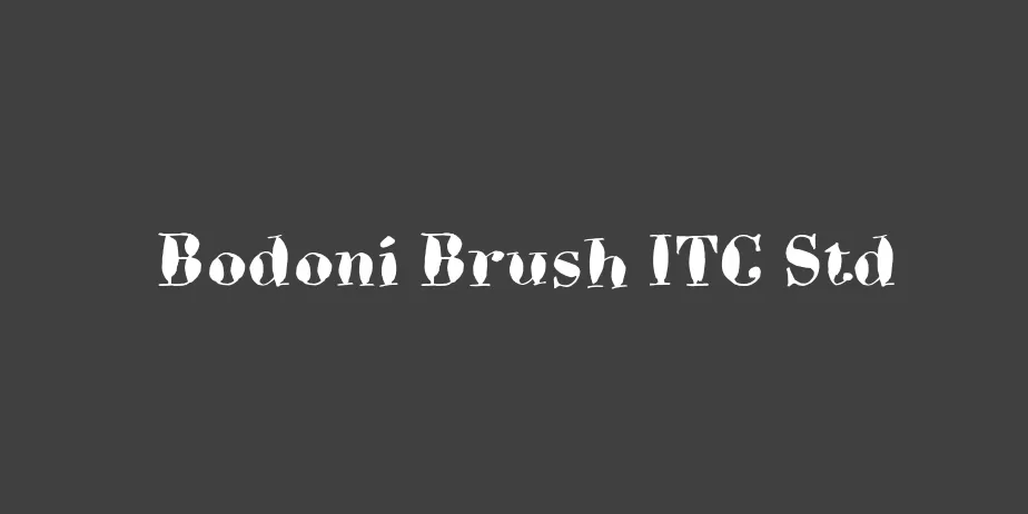 Fonte Bodoni Brush ITC Std