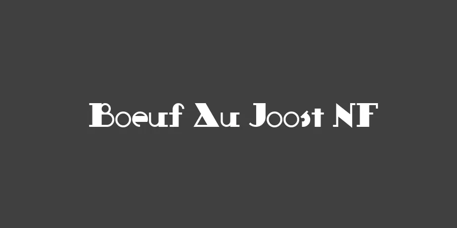 Fonte Boeuf Au Joost NF