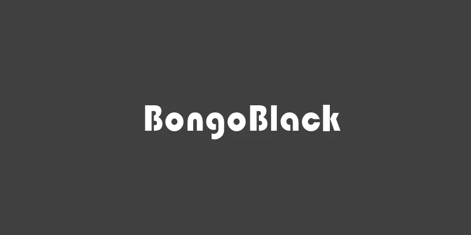 Fonte BongoBlack