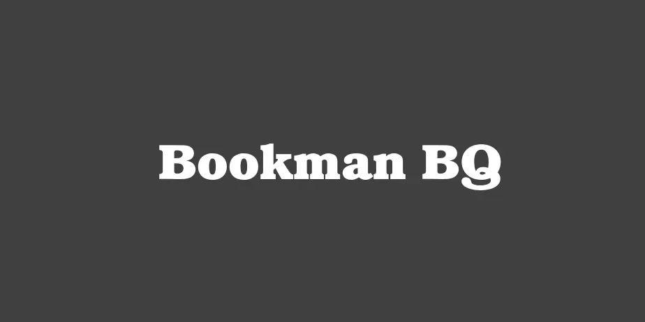 Fonte Bookman BQ