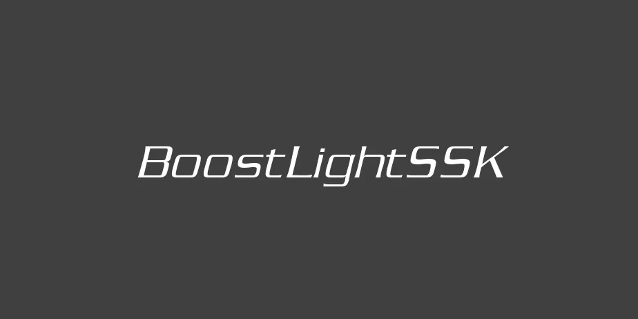 Fonte BoostLightSSK