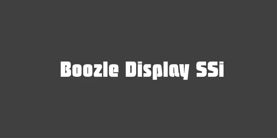 Fonte Boozle Display SSi