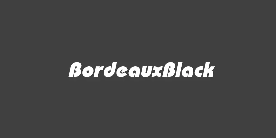 Fonte BordeauxBlack