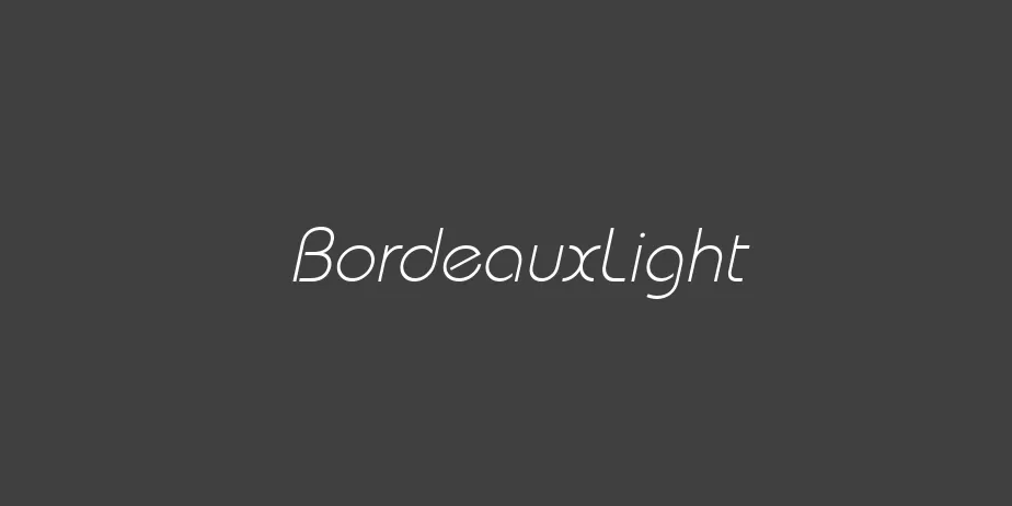 Fonte BordeauxLight