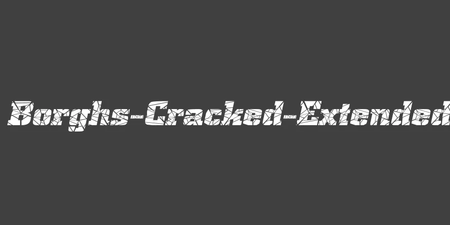 Fonte Borghs-Cracked-Extended