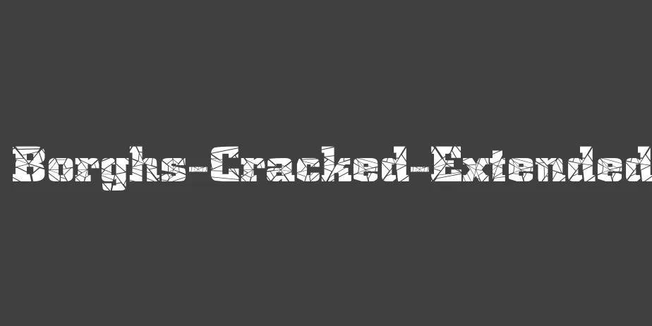 Fonte Borghs-Cracked-Extended