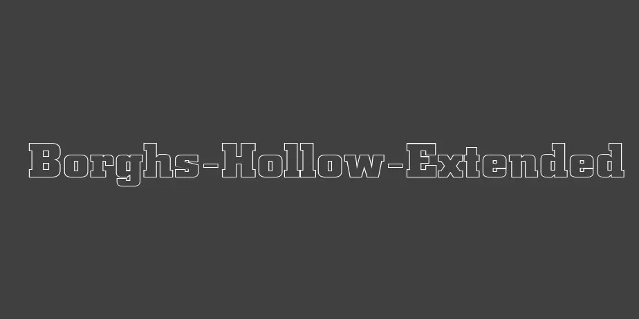 Fonte Borghs-Hollow-Extended